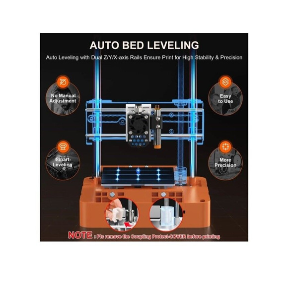 WEEFUN Tina2S 3D Printer, Fully Assembled WiFi Cloud Printing Auto Bed Leveli... - Picture 4 of 7